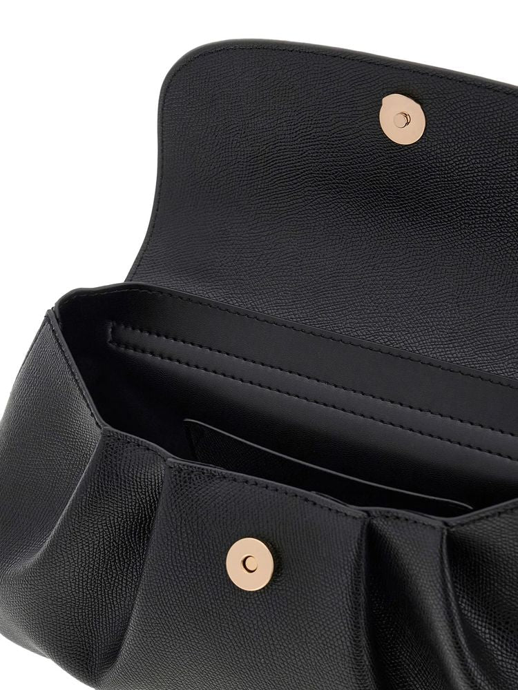 Guess Top Handle Bag — Black Polyurethane