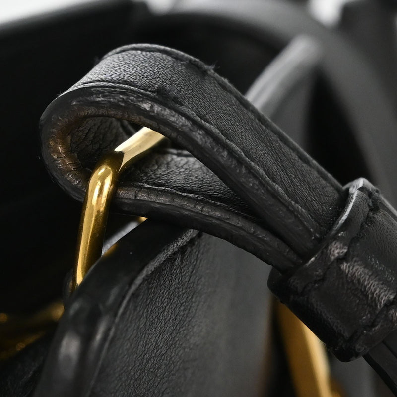 Saint Laurent Monogram Cabas Leather Black Calfskin Bag