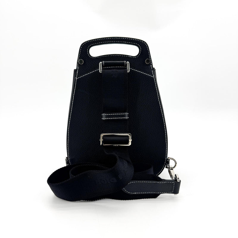 Christian Dior Saddle Leather Black Calfskin Bag