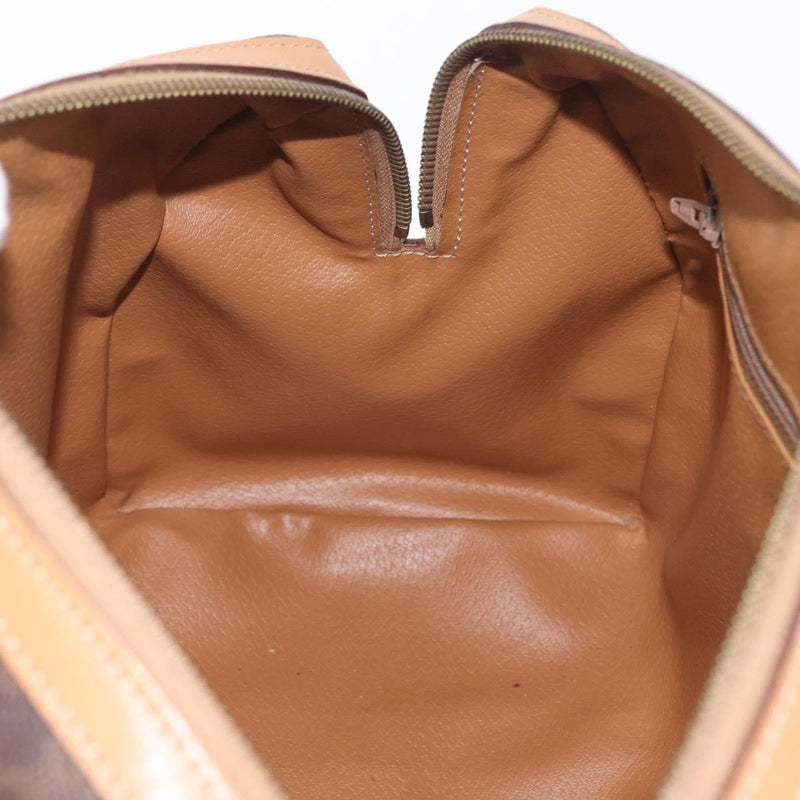 Celine Vintage Boston Macadam Coated Canvas Brown Pvc Bag