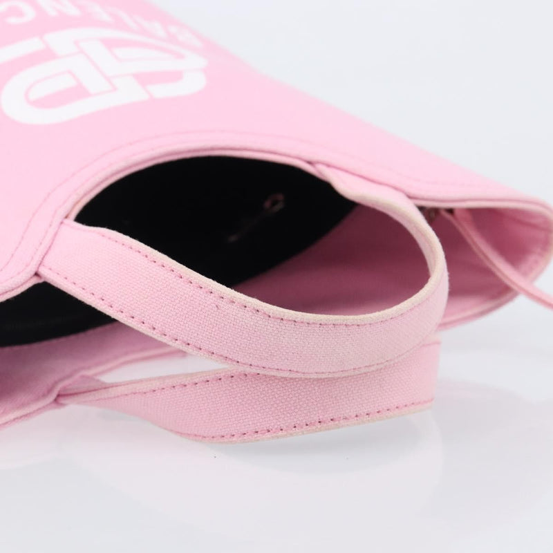 Balenciaga Wave Bucket Printed Canvas Pink Bag