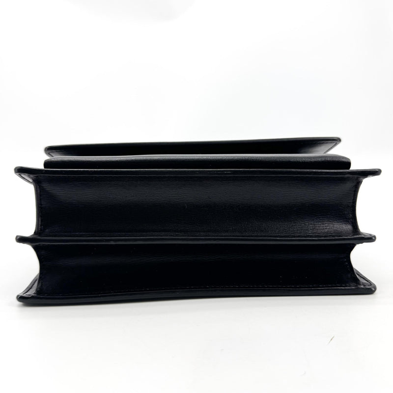 Saint Laurent Sunset Leather Black Calfskin Bag