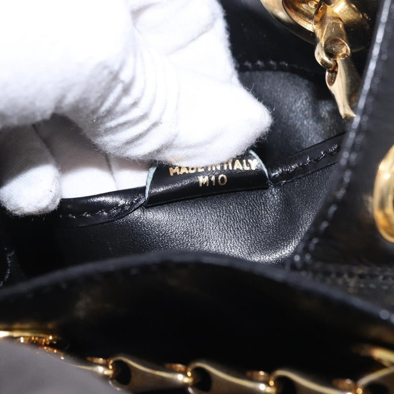 Celine Shoulder Leather Black Bag