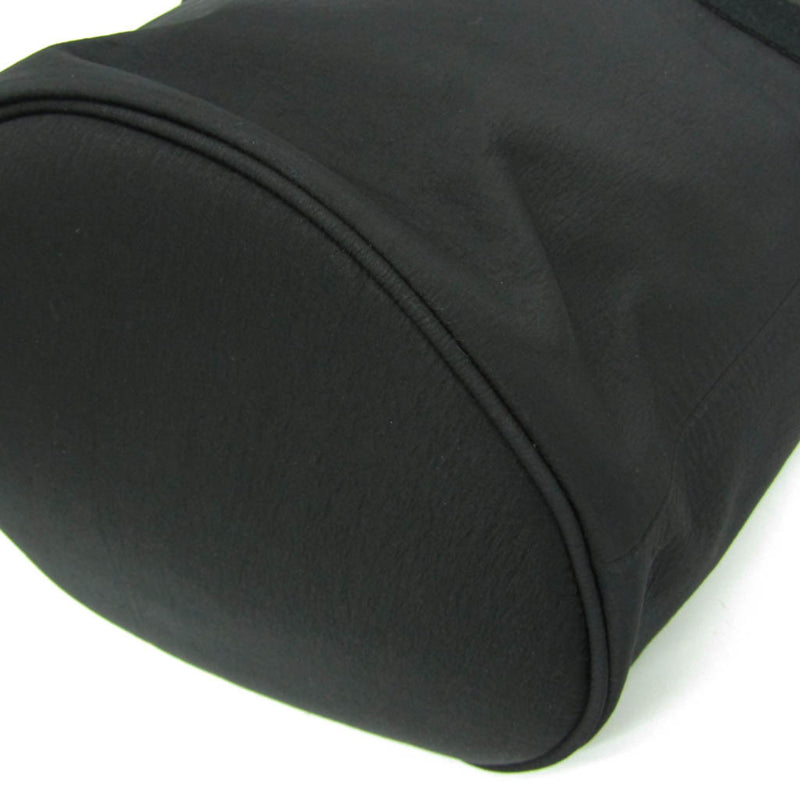 Bottega Veneta Paper Touch Bucket Nylon With Mesh Black Bag