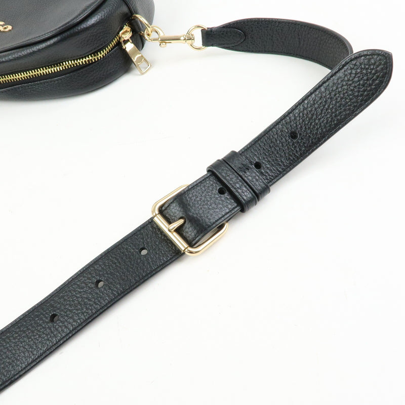 Coach Shoulder Leather Black Bag