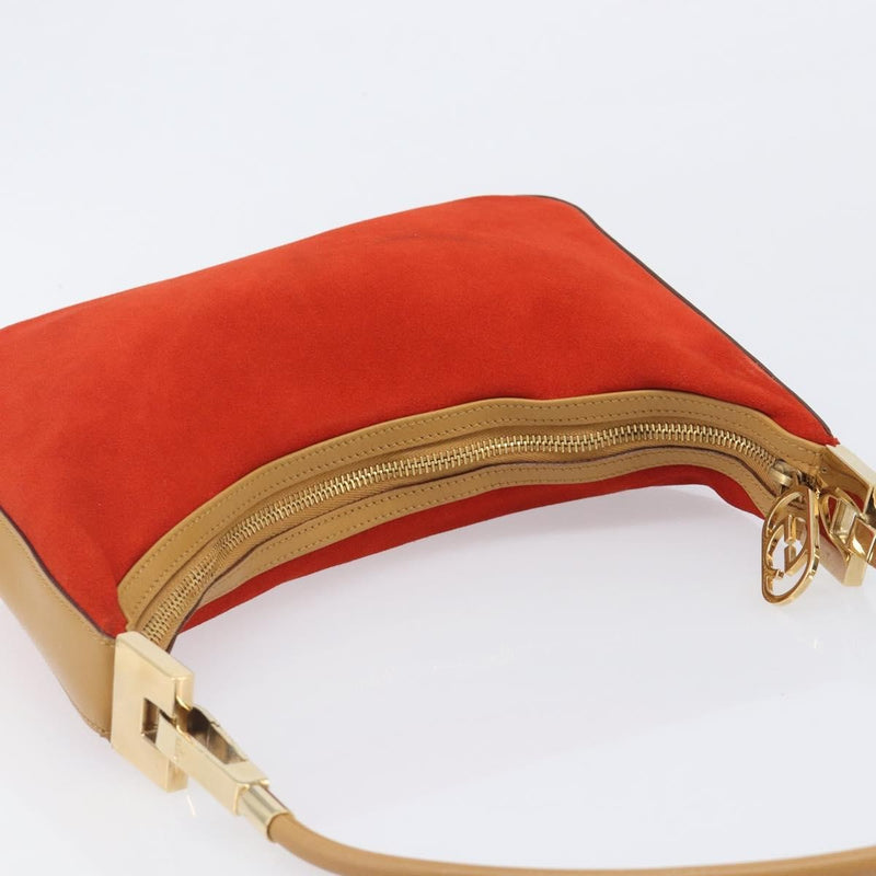 Gucci Vintage Zip Hobo Leather & Suede Red