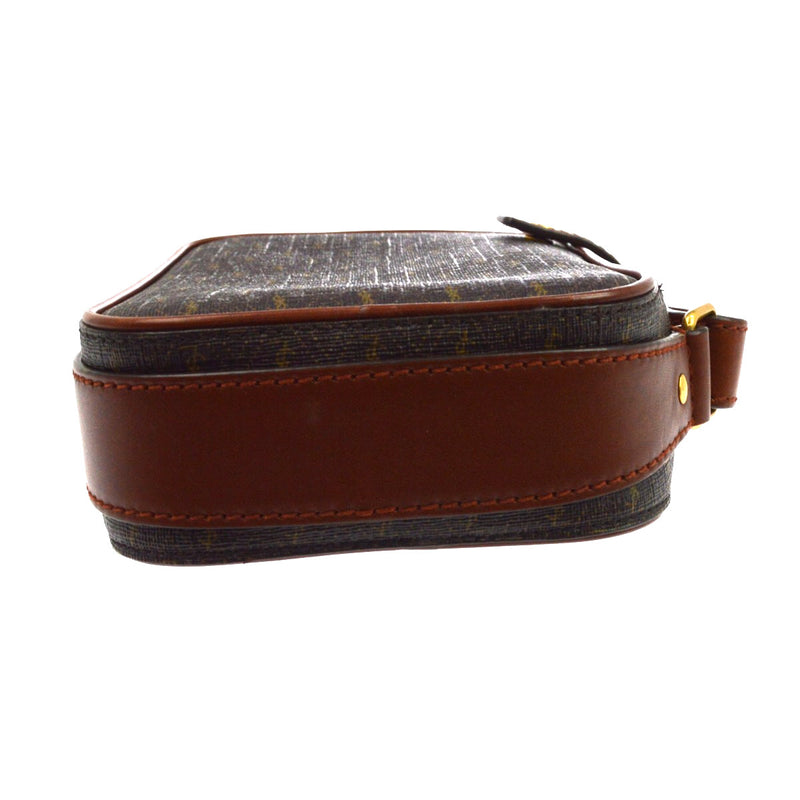 Saint Laurent Le Monogramme Monogram All Over Coated Canvas And Leather Brown Bag