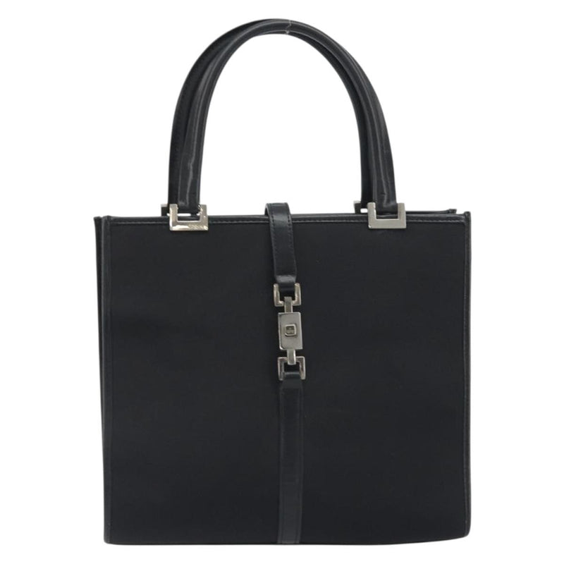 Gucci Jackie Gg Canvas Black Bag
