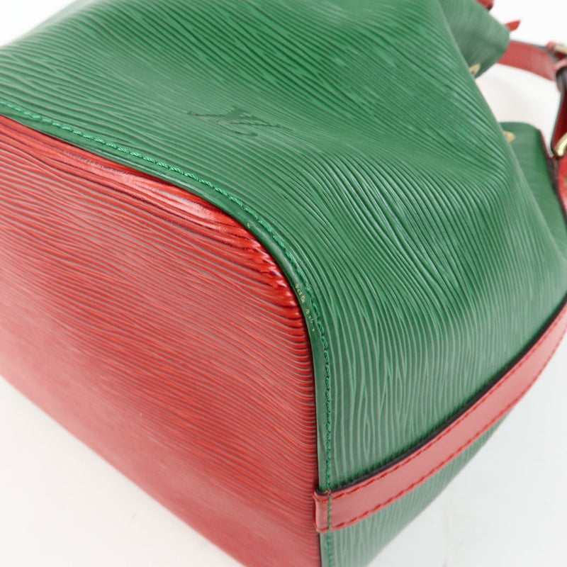 Louis Vuitton Bicolor Petit Noe Epi Leather Green Bag