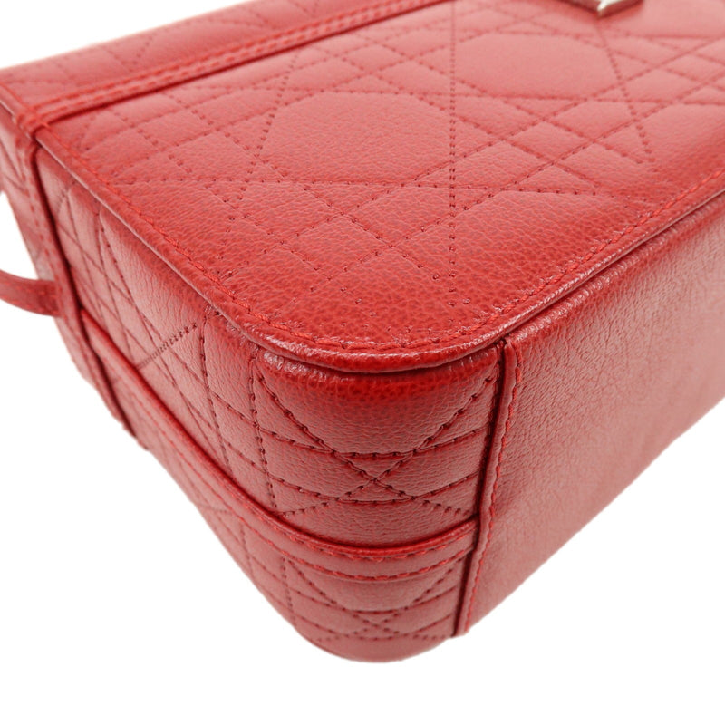 Christian Dior Handbag Leather Red Bag