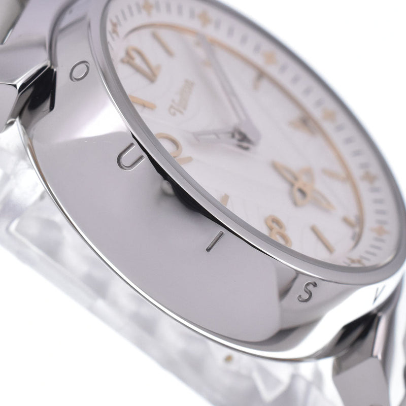 Louis Vuitton Tambour Quartz Stainless Steel And Monogram Rubber Watches