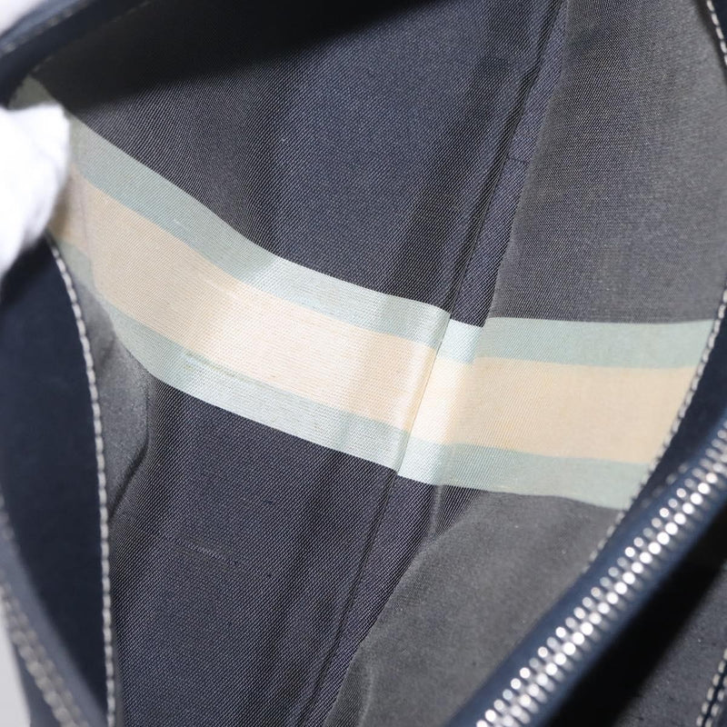 Fendi Baguette Canvas Navy Bag
