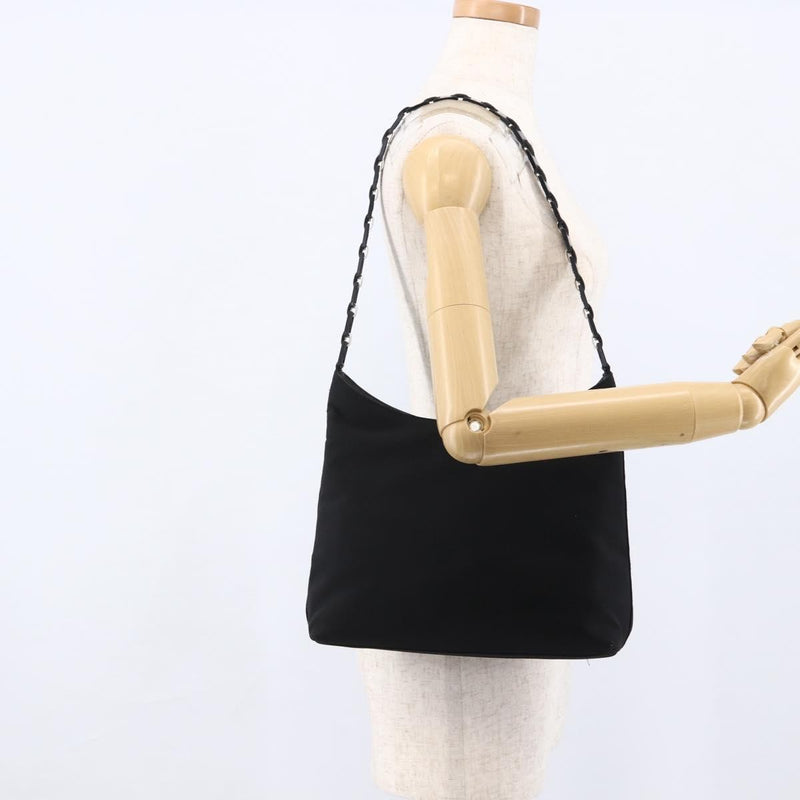 Salvatore Ferragamo Shoulder Bag Canvas Black