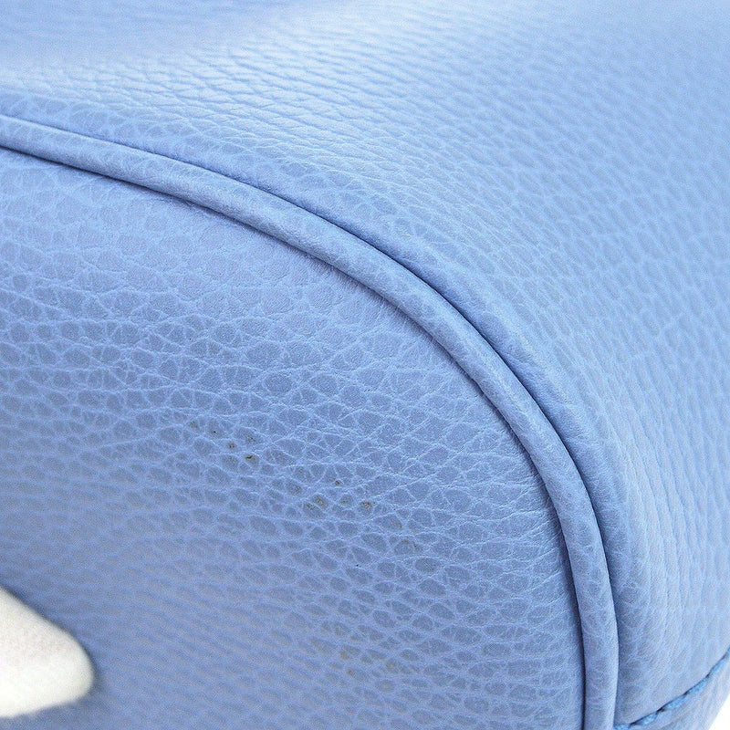 Gucci Interlocking Top Handle Leather Blue Bag