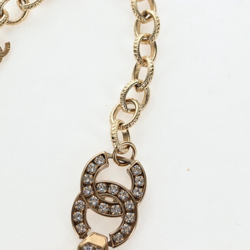 Chanel Cc Link Choker Metal With Crystals Gold Bijoux