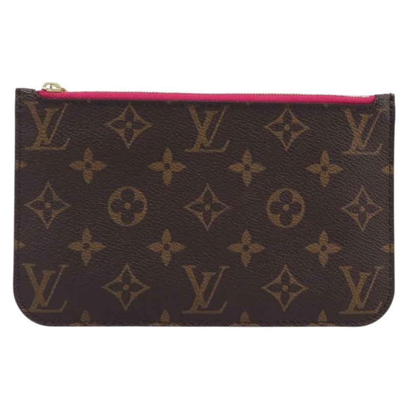 Louis Vuitton Neverfull Pochette Monogram Canvas Brown Bag