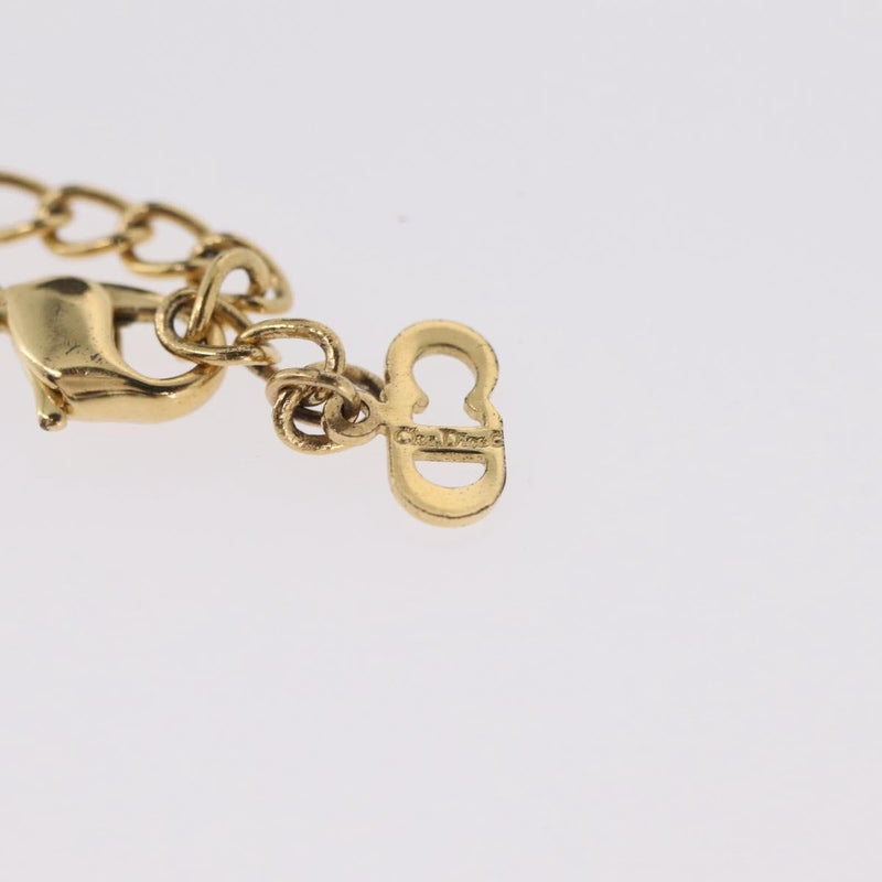 Christian Dior Logo Heart Pendant Metal Gold Bijoux