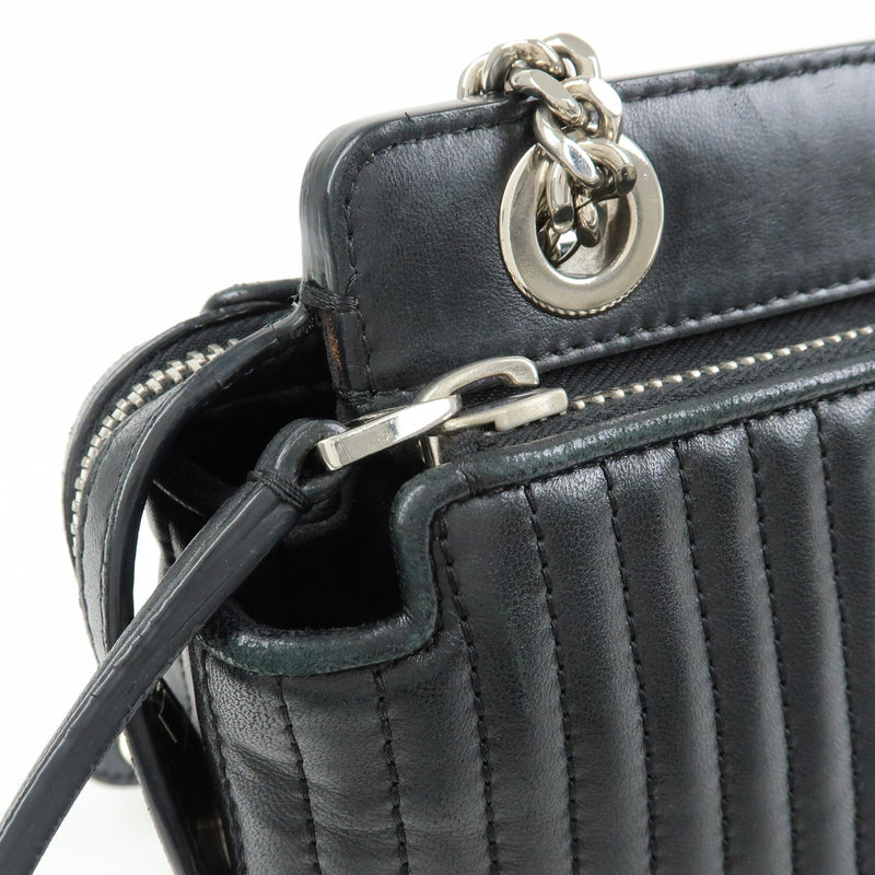 Fendi Dotcom Click Quilted Leather Black Bag
