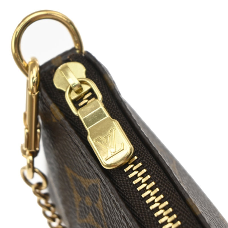 Louis Vuitton Mini Pochette Accessoires Canvas Brown Bag