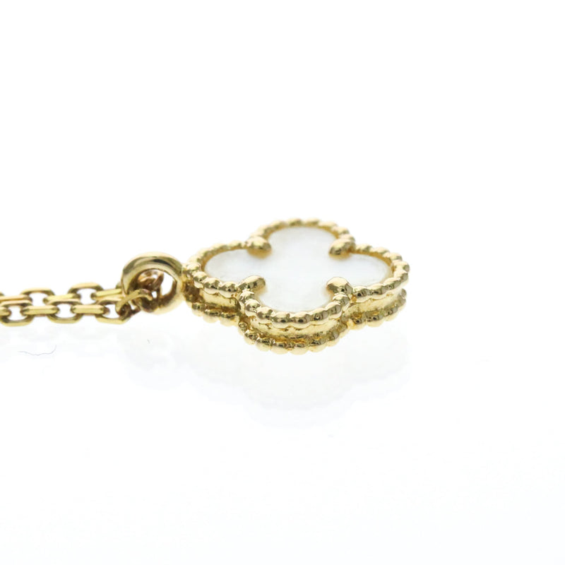 Van Cleef & Arpels Sweet Alhambra Pendant 18k Yellow Gold And Mother Of Pearl Yellow_gold Bijoux