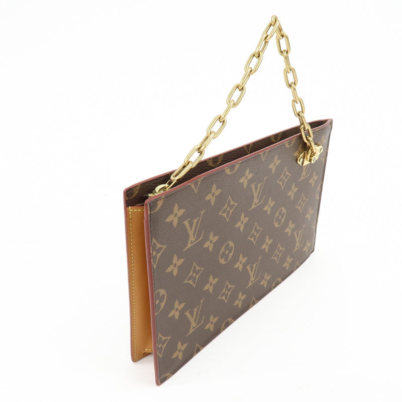 Louis Vuitton Legacy Chain Clutch Monogram Canvas Brown
