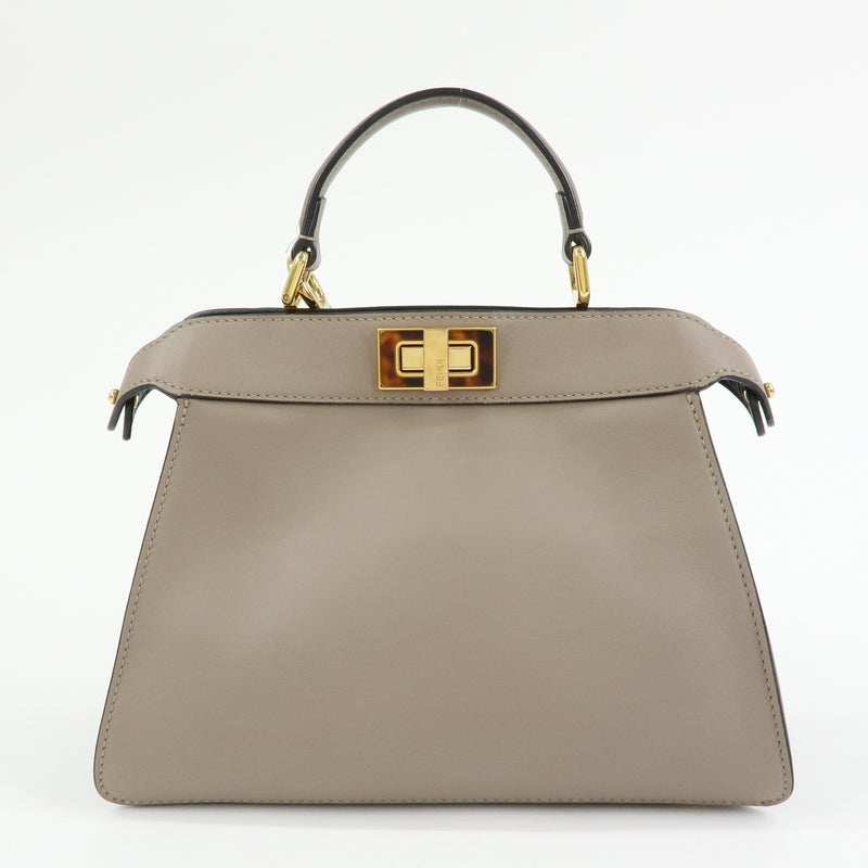 Fendi Peekaboo Iseeu Leather Gray Bag