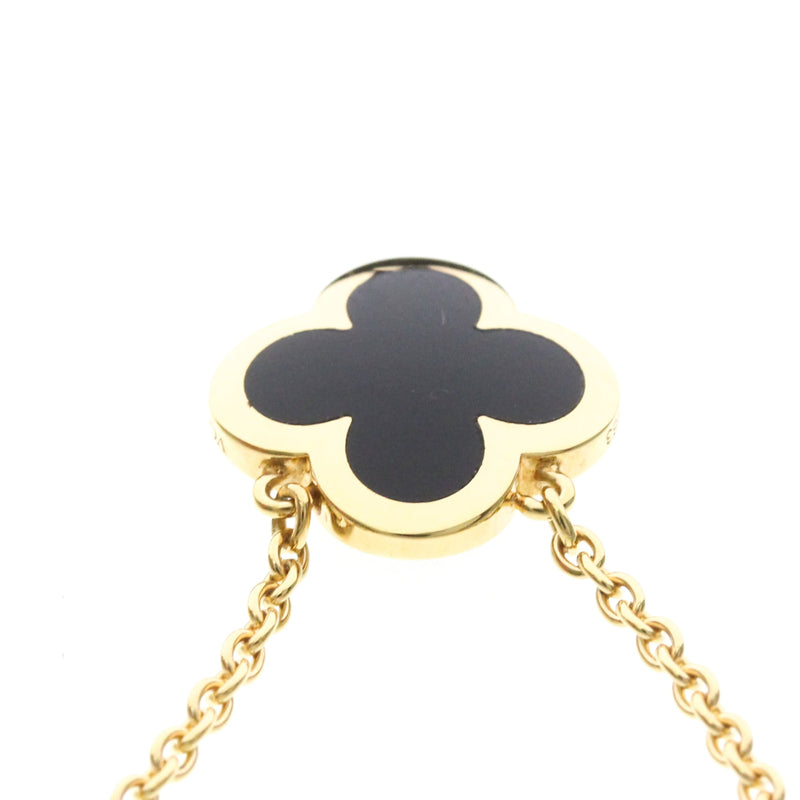 Van Cleef & Arpels Pure Alhambra Pendant 18k Yellow Gold And Onyx Yellow_gold Bijoux