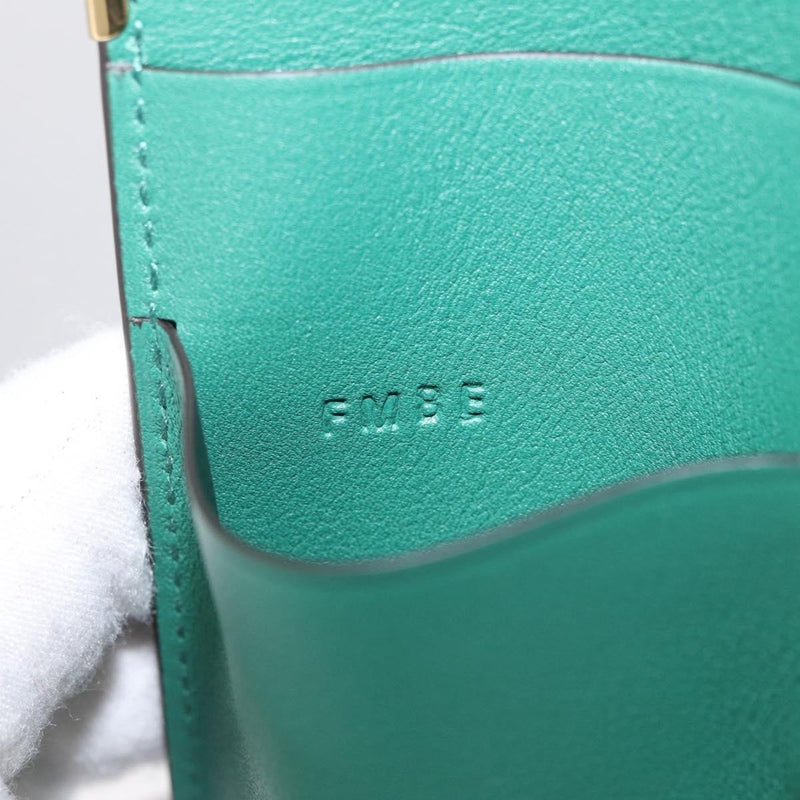 Cartier Coin Purse Must De Leather Green Accessory