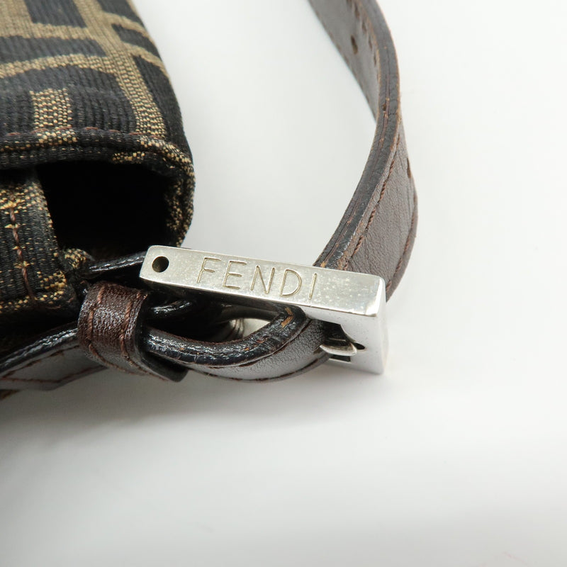 Fendi Mamma Baguette Monogram Canvas Brown Bag