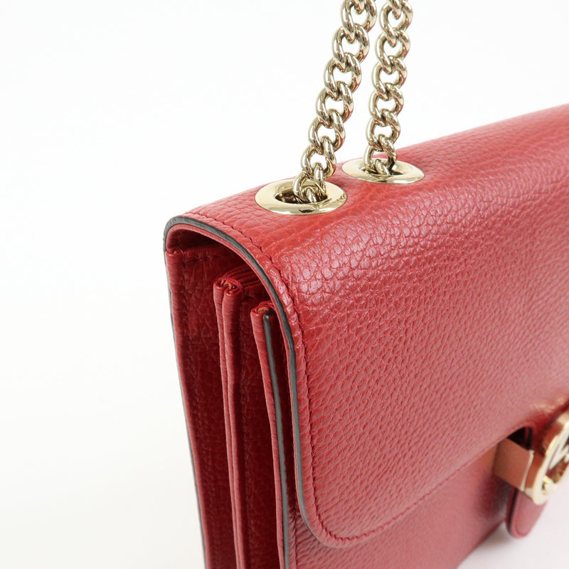 Gucci Interlocking Leather Red Bag