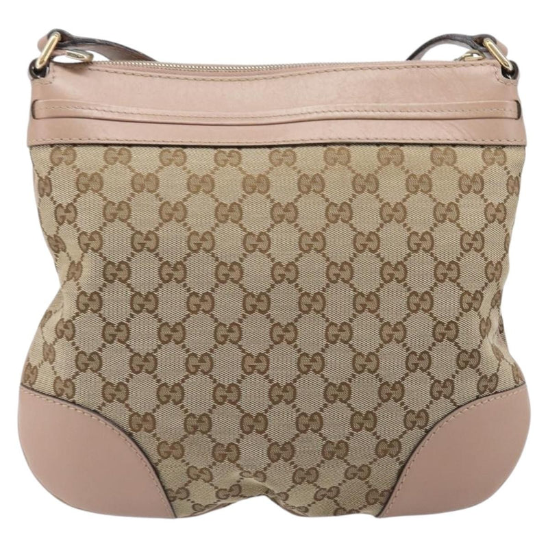 Gucci Mayfair Messenger Gg Canvas And Leather Beige
