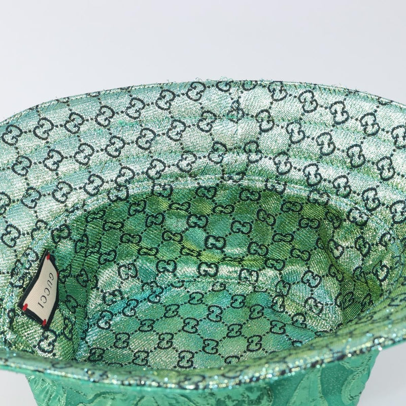 Gucci Reversible Bucket Hat Multicolor Gg Canvas Green Cotton