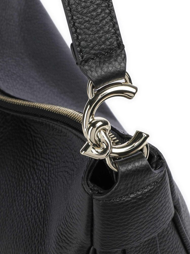 Coccinelle Shoulder Bag — Black Cowhide