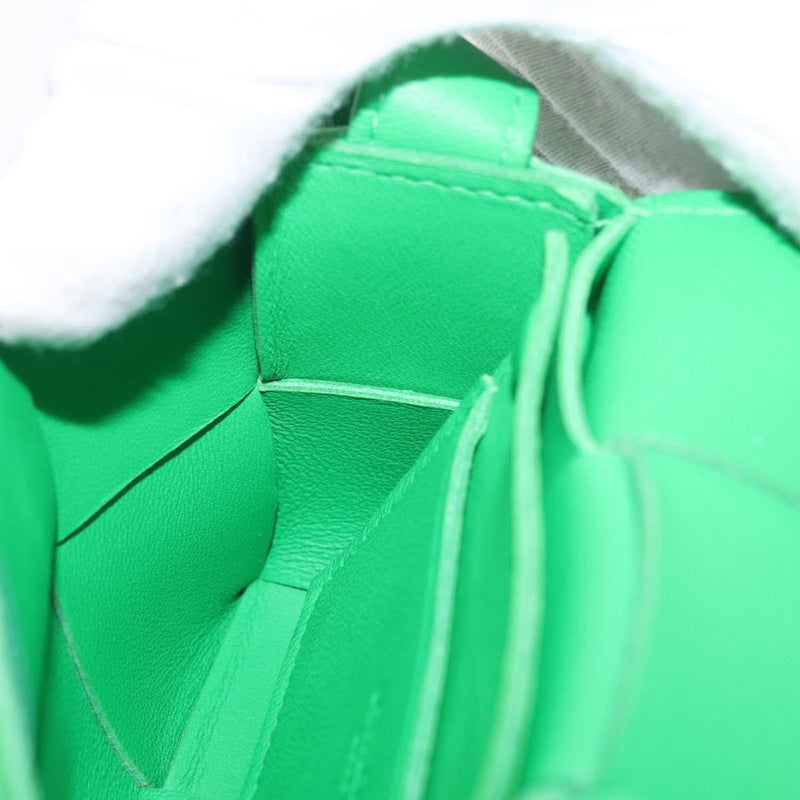 Bottega Veneta Cassette Maxi Intrecciato Leather Green Bag