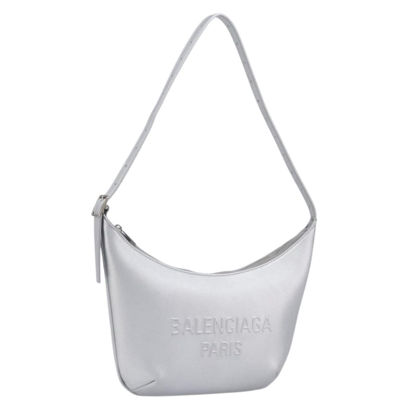 Balenciaga Mary Kate Sling Leather Silver Bag