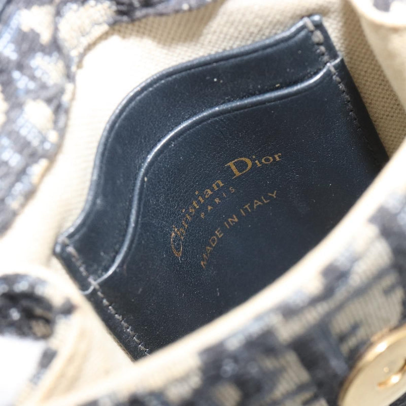 Christian Dior Phone Case Oblique Canvas Navy Bag