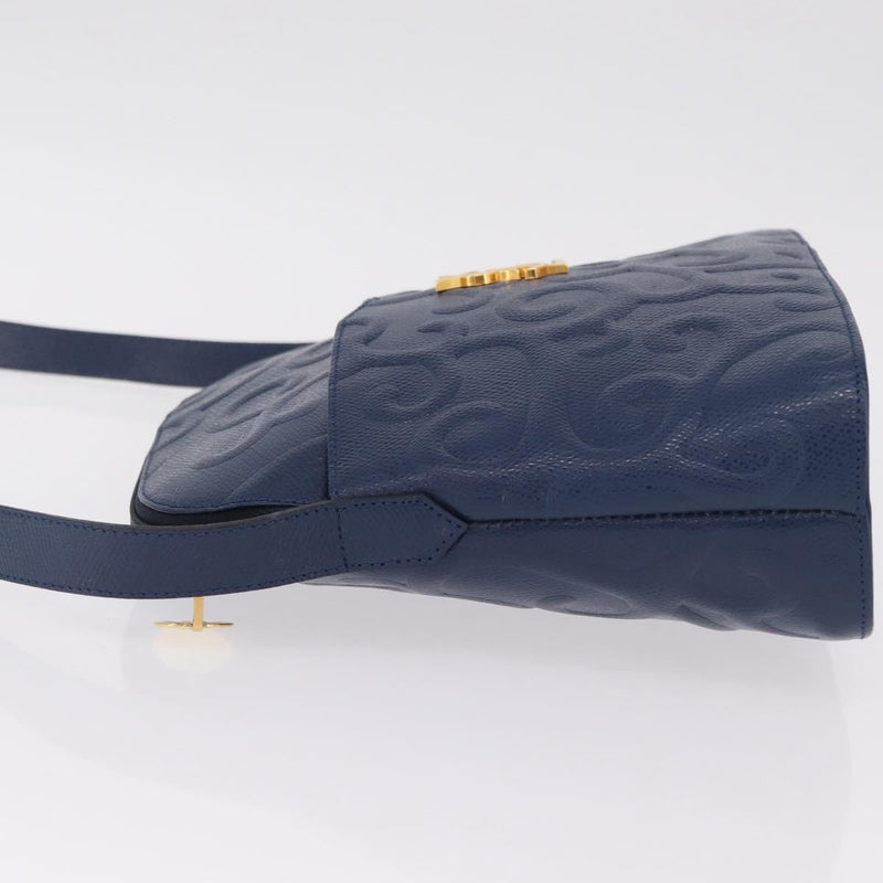Saint Laurent Overseas Leather Navy Bag