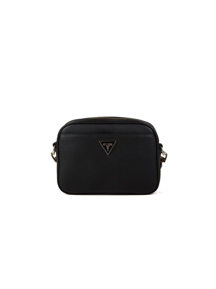 Guess Meridian Ii Crossbody Bag — Black Polyurethane