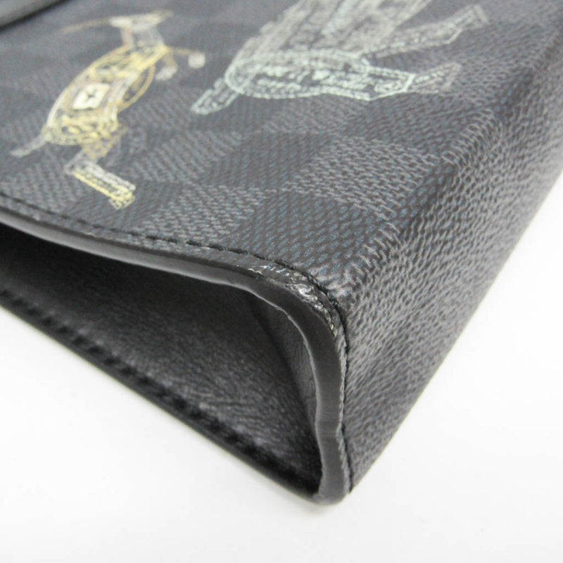 Louis Vuitton Gaston Wearable Limited Edition Wild Animals Damier Graphite Black Canvas Bag