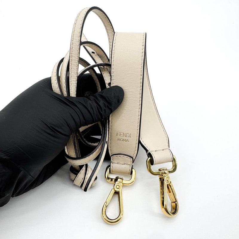 Fendi Mon Tresor Bucket Zucca Velvet Jacquard Beige Bag