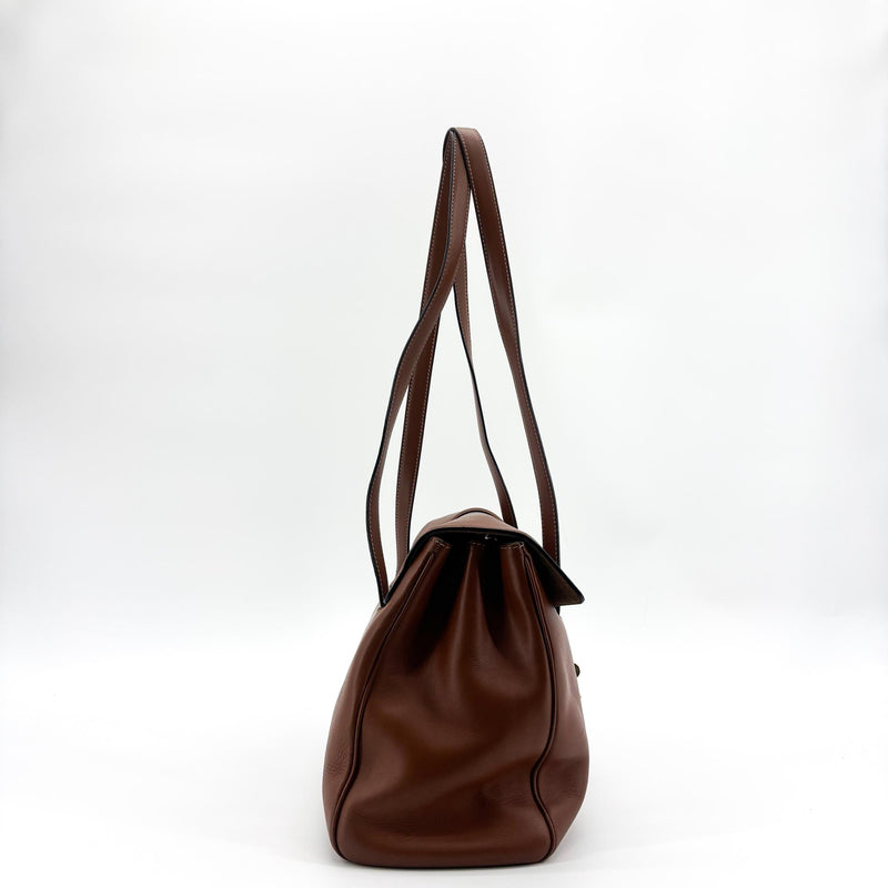 Celine Soft 16 Smooth Calfskin Brown Leather Bag