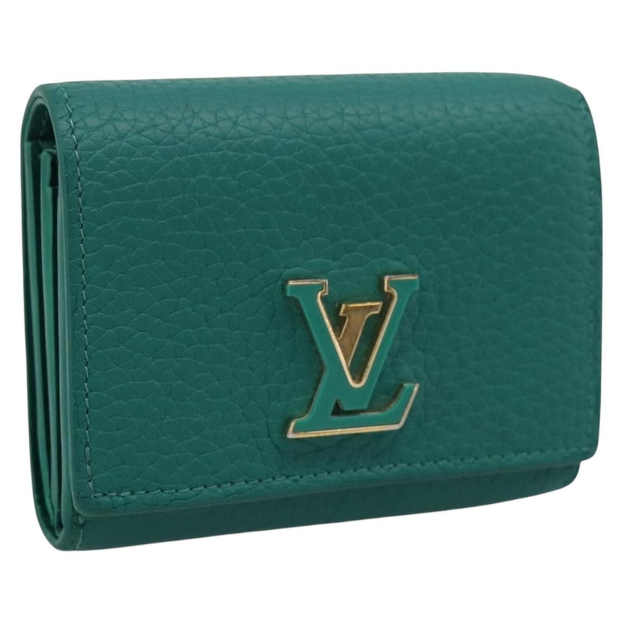 Louis Vuitton Capucines Leather Green Accessory