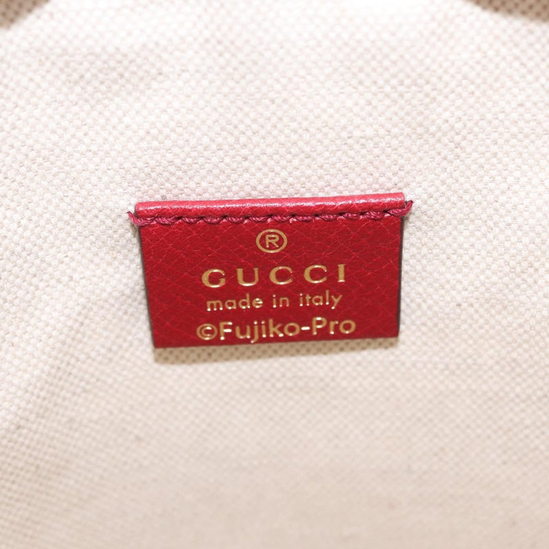 Gucci Doraemon Bucket Printed Mini Gg Coated Canvas Beige Bag