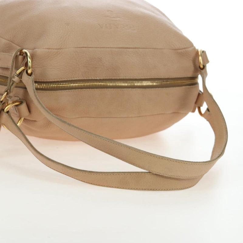 Prada Tote Leather Beige