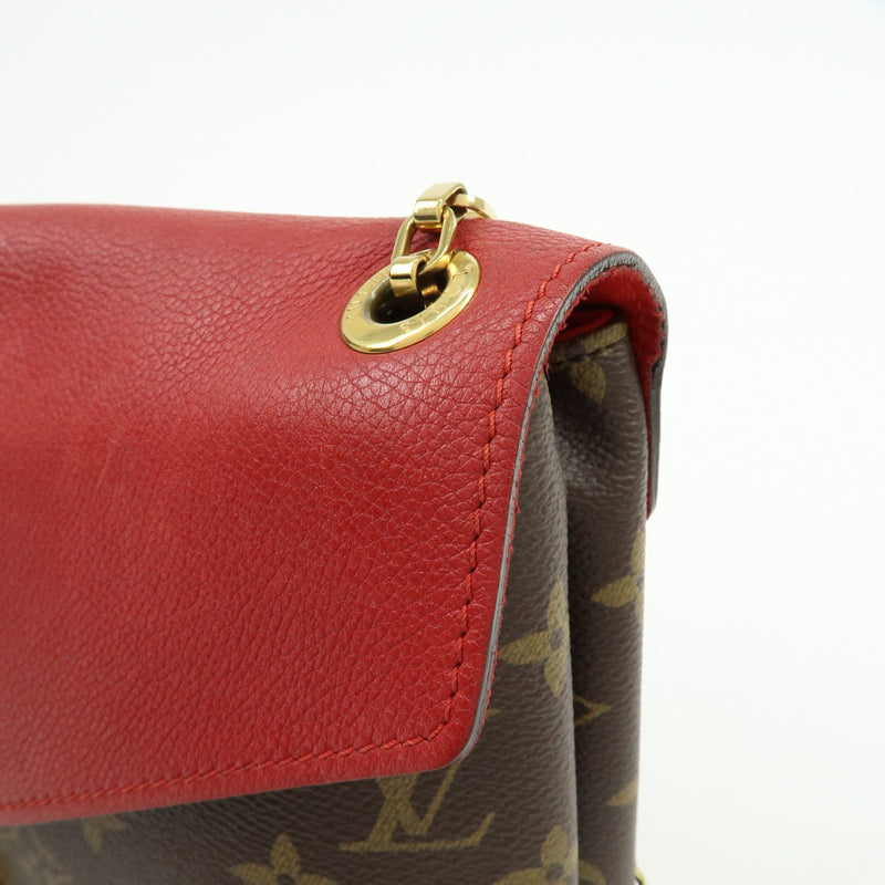 Louis Vuitton Pallas Chain Monogram Canvas And Calfskin Brown Bag