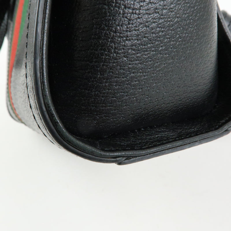 Gucci Ophidia Top Handle Leather Black Bag