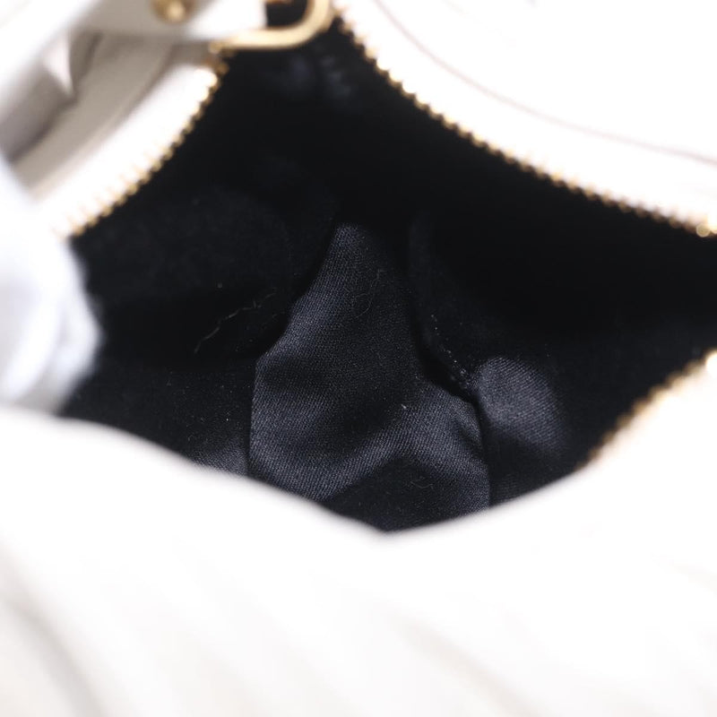 Miu Miu Wander Hobo Matelasse Leather White