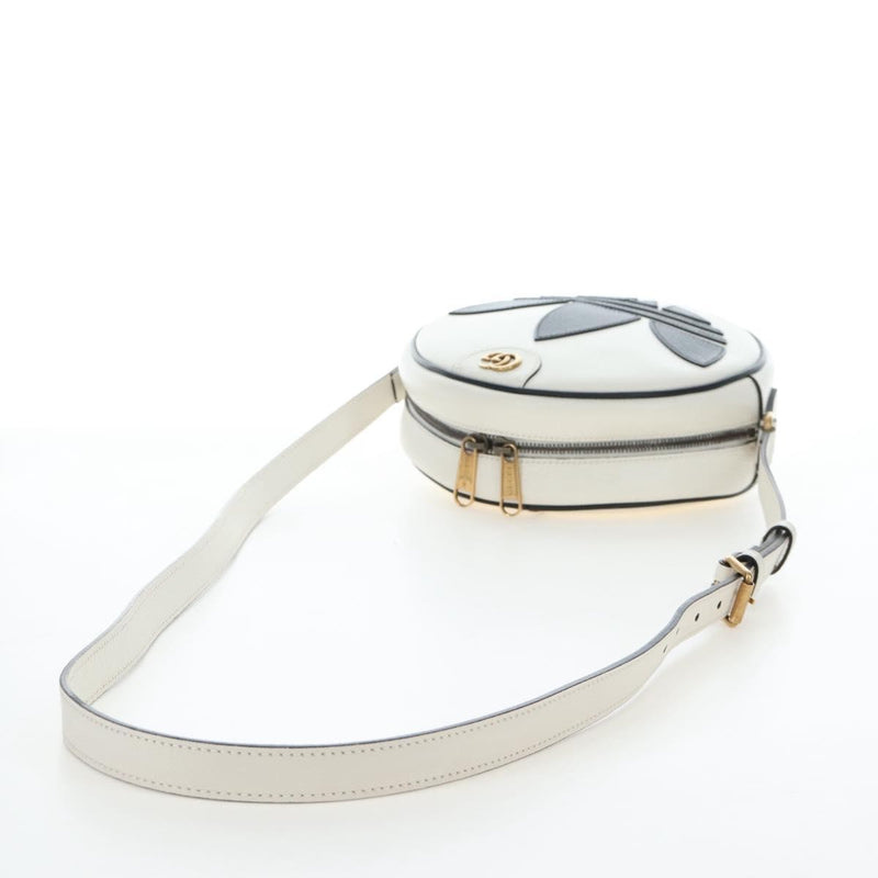 Gucci X Adidas Ophidia Round Leather White Bag