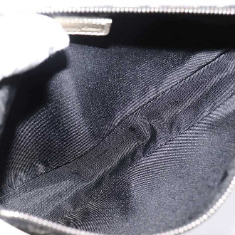 Christian Dior Vintage Saddle Diorissimo Canvas Gray Bag