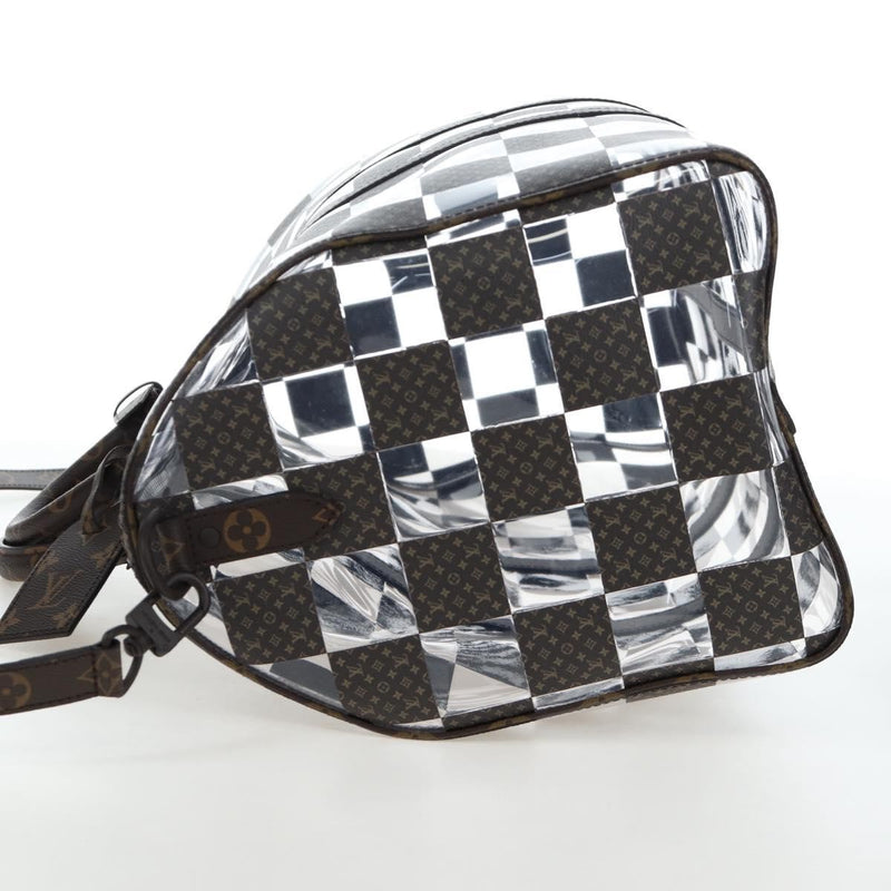 Louis Vuitton Keepall Bandouliere Monogram Chess Coated Canvas And Pvc Brown Bag
